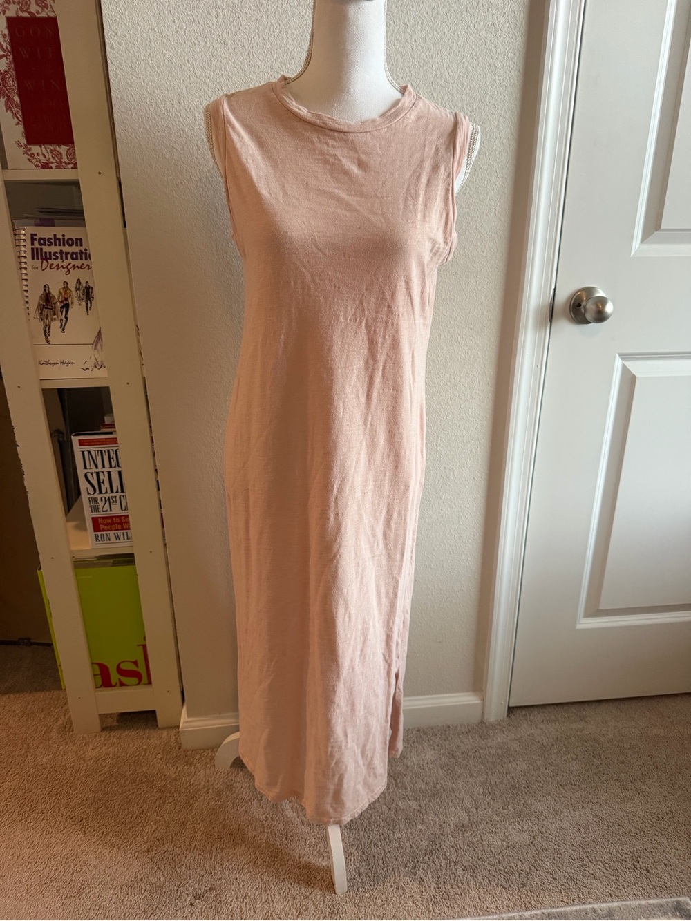 Universal Thread Sleeveless Maxi Dress in Blush Pink